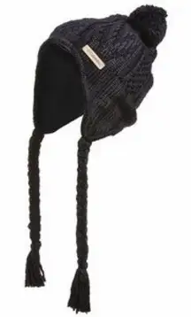 Columbia Parallel Peak Peruvian Omni Heat Beanie Black Hat UNISEX OS