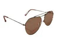 Aldo Women's Pink Sunglasses Aviator Metal Frame Sun Shades