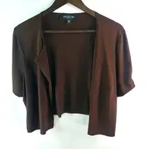 Perceptions 16P Chocolate Bolero Top Petite