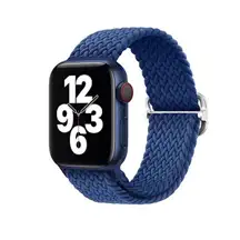 Braided Solo Loop Band w/ modern buckle Compatible w/ Apple Watch 38/40mm