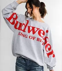 Brew city Budweiser® Sweatshirt Grey/red oversized size large