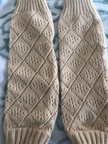 Cream Leg Warmers