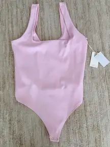 Good American rose quarts scuba modern tank bodysuit