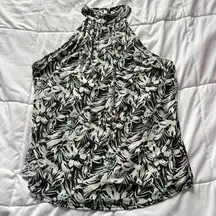 Womens Size 3X Floral Black Green Tank Top Blouse Officechic Corpcore City