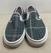 Vans plaid slip on Women's Size 6 1/2 Men's Size 5   Blue Green And Lilac‎