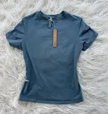 Skims Cotton Jersey T-Shirt Kyanite Size Small