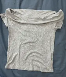 Cotton On Off-The-Shoulder Top Grey