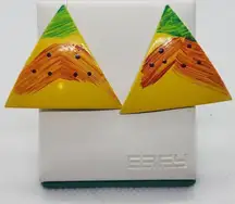 Vintage Triangular Earrings 