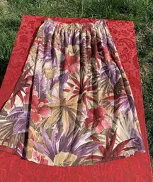 VTG THE VILLAGER Women Sz large Multicolor Floral skirt cottagecore‎ spring