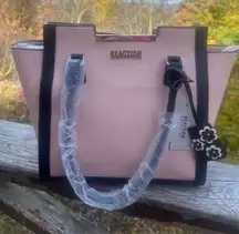 Keneth Cole Reaction Tote Bag Blush/Black NWT