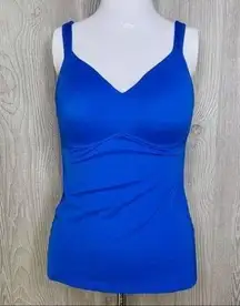 rhonda shear structured cup compression tank top under shirt small