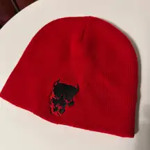 Pitbull Red Beanie