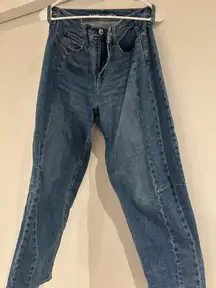 Old navy jeans barrel cut crop