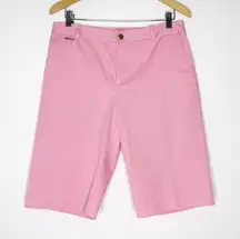 Lauren Ralph Lauren Women’s Bermuda Shorts Size 8 Pink Stretch Cotton
