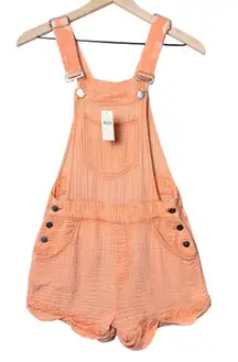Anthropologie Pilcro Women’s Gauze Micro Overalls Peach Summer Beach US 2 New