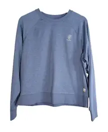 Vuori Heather Blue Crew Neck Long Sleeve Sweatshirt Top Women's Size Medium