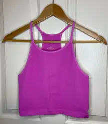 Altar'd State  AS Revival Neon Pink Stretchy Cropped Cami Top Sz S/M Girly Trendy