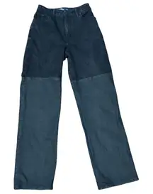 🖤 Hollister Ultra High-Rise Black Patchwork Dad Jeans – Size 26 Long 🖤