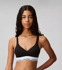Calvin Klein Black Modern Cotton Molded Padded
Bralette Size small NWT