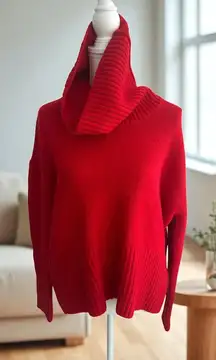 RACHEL ZOE Red Turtleneck Long Sleeve Sweater Size Medium NEW NWT