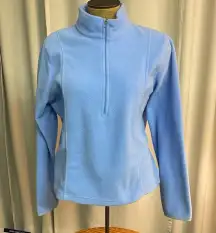 Athletic works fleece light blue 1/4 zip top size XL