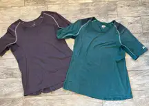 REI Hiking Shirts size Large Womens Lot of 2 Hiking Outdoor Nylon 894247 Tops