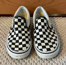 Vans Women's Size 6 Men's Size 4.5 Checkered Slide-on Skater Tennis Shoes 721565
