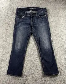 American Eagle Jeans Women 10 Artist Low Rise Capri‎ Boho Chic y2k