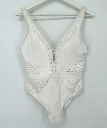 BECCA Everything But Water One Piece White Sz M