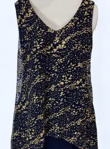 Gold Detail and navy dress SLNY 8