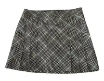 Izod XFG Black, White and Baby Blue Plaid‎ Pleated Athletic Skorts