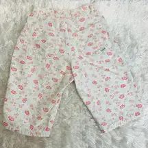 Bonjour Vintage Pattern Floral Jorts Shorts Bermuda 24" waist