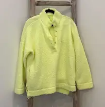 Aerie Neon Yellow Fleece Sweater