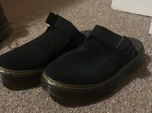 DR MARTEN Zeb Zag Casual Slingback Black Slip-On Mules Clogs Black Size 7