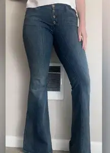 Genetic Denim Low Rise Flare Bellbottom Jeans Size 30