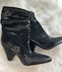 Guess black sequin booties size 7.5