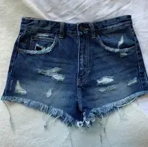 High Waisted Demim Shorts