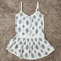 Rubbish Women's Floral Print Sleeveless Flowy Bohemian Top Size XS