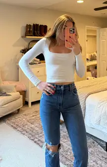 90s Abercrombie High-Rise Straight Jeans