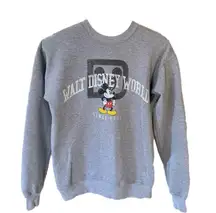 Mickey Mouse Disney World Gray Sweatshirt