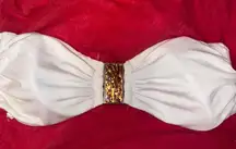 White Strapless Bikini