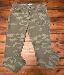 Sonoma Women’s Camo Curvy Skinny Jeans, Size 14