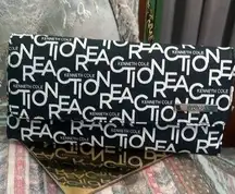 Kenneth Cole Reaction Text Design Wallet in Black and White