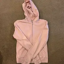 Juicy Couture Women’s Pink Hooded Zip Up Sweatshirt