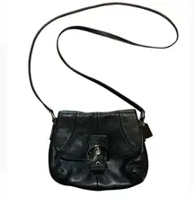 Coach Mini Soho Black Leather Crossbody Bag