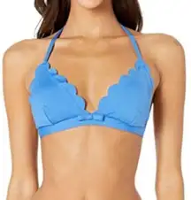 NWT Kate Spade Scalloped Triangle Bikini Top