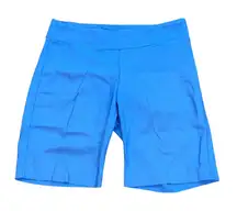 J. McLaughlin Elastic Waist Pull On Bermuda‎ Shorts Light Blue 10 Summer Preppy