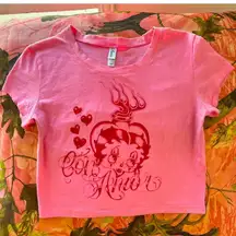 betty boop y2k vintage 2000s pink graphic short sleeve t shirt baby tee crop top 