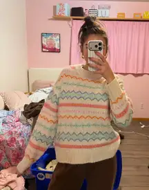 Colorful Patterned AE Women's Sweater