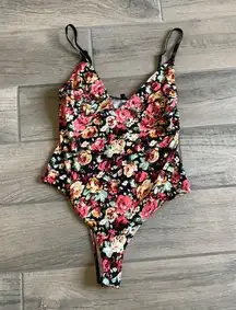 Chocolate USA floral bodysuit